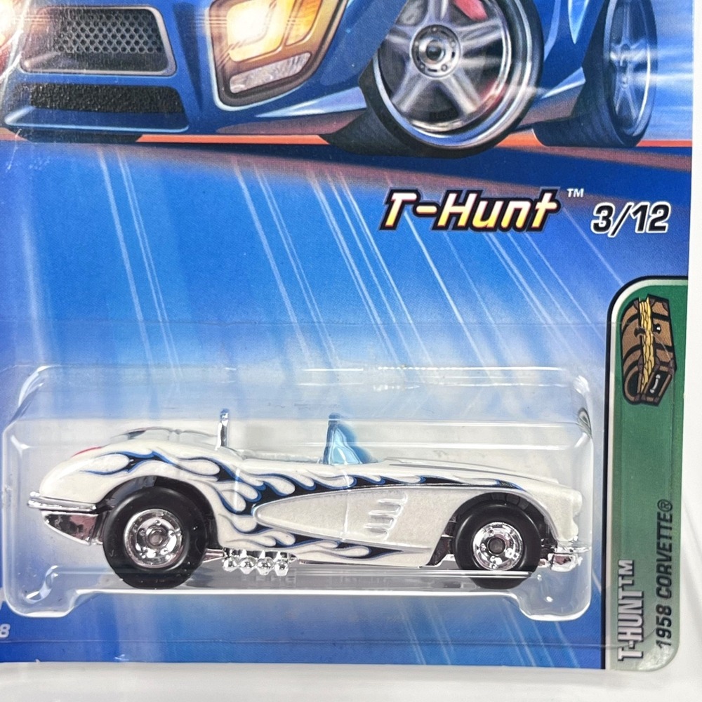 Hot Wheels Treasure Hunt 3/12 1958 Corvette 2004 Series With Real Riders